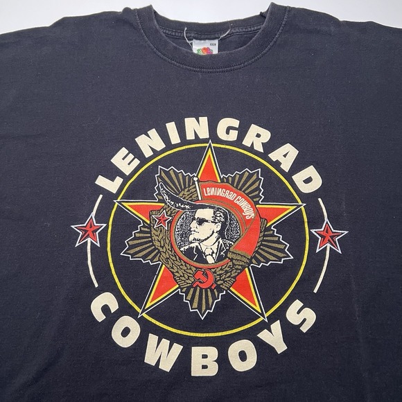 Leningrad Cowboys Highlights T-Shirt Rock And Roll Band Men's Tee XXL Y2K 2010 - Picture 1 of 8
